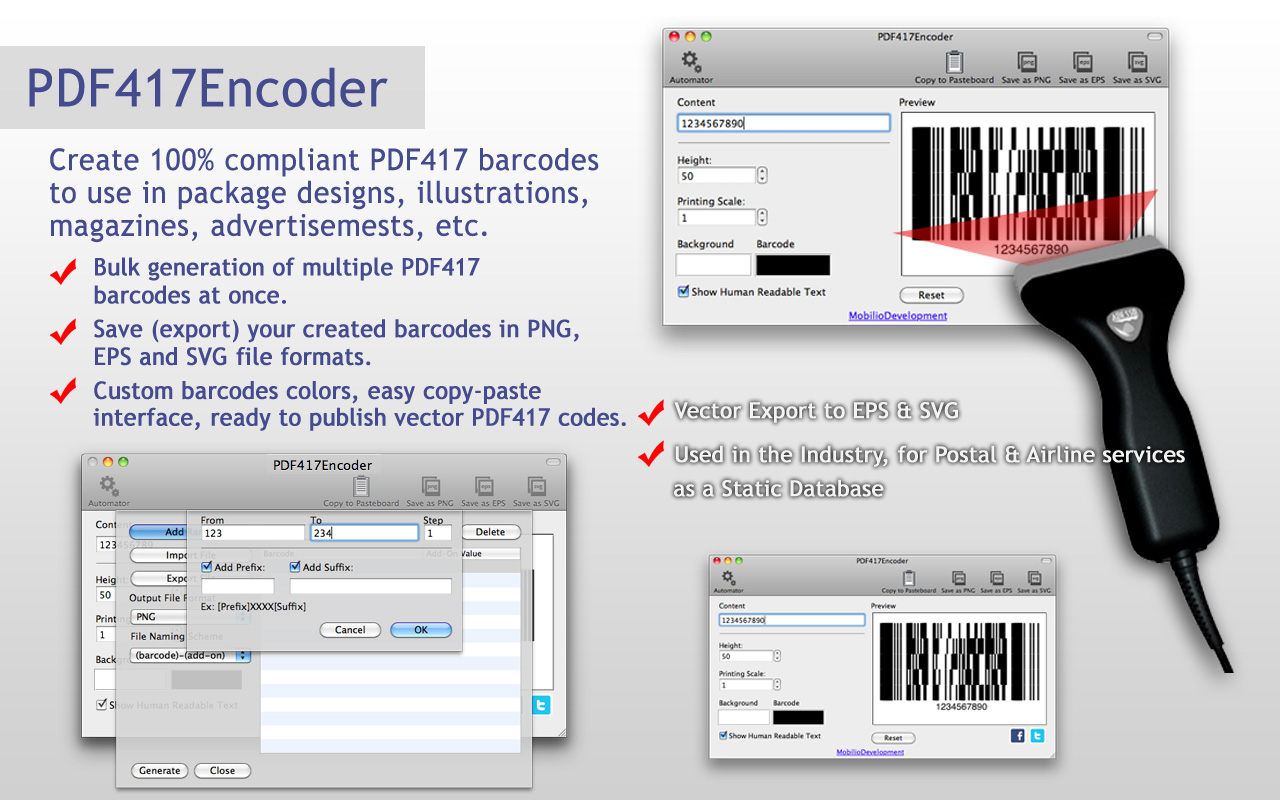 pdf417 barcode creator